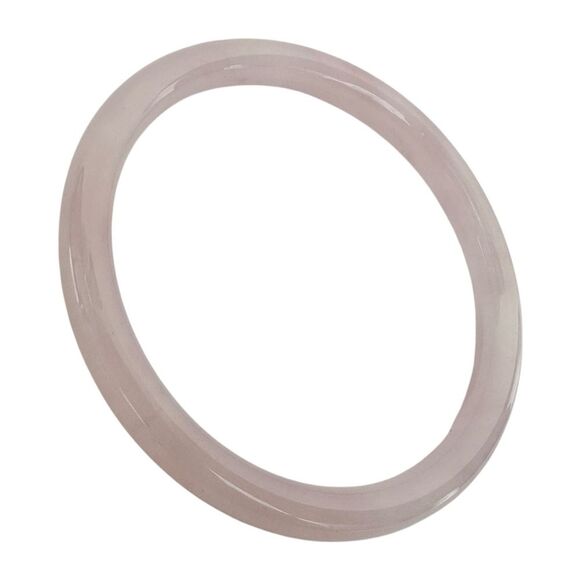 🆕Pink Jade Glass Bangle Bracelet - Picture 3 of 5